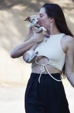 SCOUT WILLIS Out with Her Dog in Los Angeles 04/10/2022