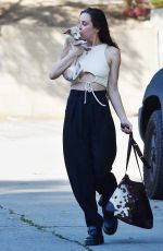 SCOUT WILLIS Out with Her Dog in Los Angeles 04/10/2022