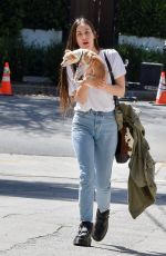 SCOUT WILLIS Out with Her Dog in Los Feliz 04/05/2022