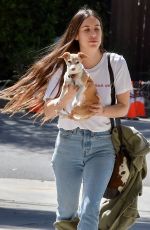 SCOUT WILLIS Out with Her Dog in Los Feliz 04/05/2022