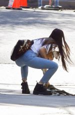 SCOUT WILLIS Out with Her Dog in Los Feliz 04/05/2022
