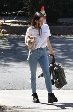 SCOUT WILLIS Out with Her Dog in Los Feliz 04/05/2022