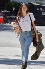 SCOUT WILLIS Out with Her Dog in Los Feliz 04/05/2022