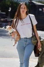 SCOUT WILLIS Out with Her Dog in Los Feliz 04/05/2022
