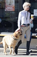 SELMA BLAIR Out with Her Service Dog in Studio City 04/15/2022