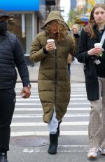 SHALIENE WOODLEY Heading to the Set of Three Women in New York 04/28/2022