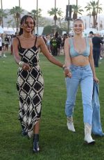 SHANINA SHAIK and JASMINE TOOKES at Coachella Valley Music and Arts Festival in Indio 04/15/2022