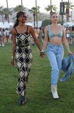 SHANINA SHAIK and JASMINE TOOKES at Coachella Valley Music and Arts Festival in Indio 04/15/2022