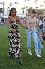 SHANINA SHAIK and JASMINE TOOKES at Coachella Valley Music and Arts Festival in Indio 04/15/2022