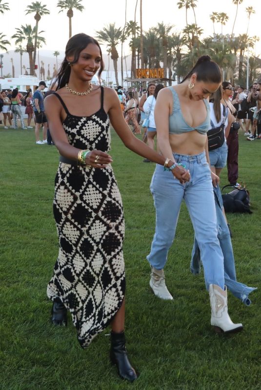 SHANINA SHAIK and JASMINE TOOKES at Coachella Valley Music and Arts Festival in Indio 04/15/2022