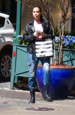 SHANINA SHAIK Out Shopping at Sephora in New York 04/27/2022