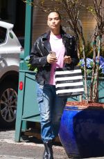 SHANINA SHAIK Out Shopping at Sephora in New York 04/27/2022