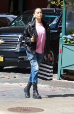 SHANINA SHAIK Out Shopping at Sephora in New York 04/27/2022