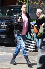SHANINA SHAIK Out Shopping at Sephora in New York 04/27/2022