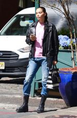 SHANINA SHAIK Out Shopping at Sephora in New York 04/27/2022