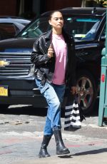 SHANINA SHAIK Out Shopping at Sephora in New York 04/27/2022