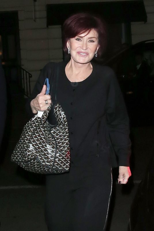 SHARON OSBOURNE Arrives at Her Residence in London 04/26/2022