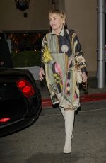 SHARON STONE Leaves a Business Dinner at Maybourne Hotel in Beverly Hills 04/12/2022