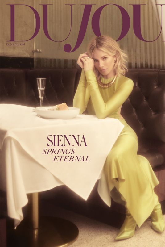 SIENNA MILLER for DuJour Magazine, April 2022
