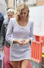 SIENNA MILLER Outside Her Hotel in London 04/13/2022