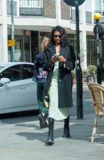 SIMONE ASHLEY Out Shopping in London 04/19/2022