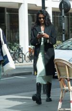 SIMONE ASHLEY Out Shopping in London 04/19/2022