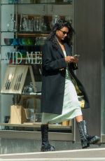 SIMONE ASHLEY Out Shopping in London 04/19/2022
