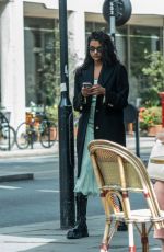 SIMONE ASHLEY Out Shopping in London 04/19/2022