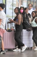 SIMONE BILES with a Group of Girlfriends After a Weekend Trip to Mexico 04/25/2022