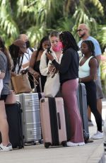 SIMONE BILES with a Group of Girlfriends After a Weekend Trip to Mexico 04/25/2022