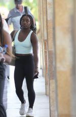 SIMONE BILES with a Group of Girlfriends After a Weekend Trip to Mexico 04/25/2022