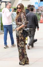 SOFIA VERGARA in Tiger Print Jumper Arrives at AGT in Los Angeles 04/02/2022