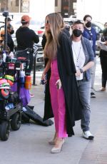 SOFIA VERGARA on the Set of Kia Commercial for America