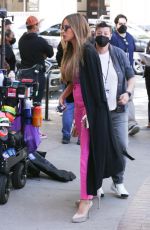 SOFIA VERGARA on the Set of Kia Commercial for America
