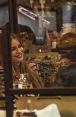 SOFIA VERGARA Out for Dinner with Friends at Il Pastaio in Beverly Hills 04/15/2022