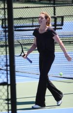 STEFFI GRAF Ggiving a Tennis Lessons in Las Vegas 04/23/2022