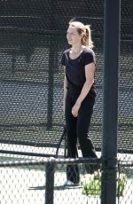 STEFFI GRAF Ggiving a Tennis Lessons in Las Vegas 04/23/2022