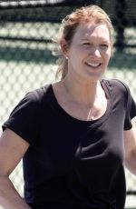 STEFFI GRAF Ggiving a Tennis Lessons in Las Vegas 04/23/2022