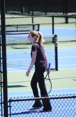 STEFFI GRAF Ggiving a Tennis Lessons in Las Vegas 04/23/2022