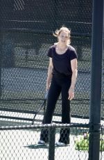 STEFFI GRAF Ggiving a Tennis Lessons in Las Vegas 04/23/2022