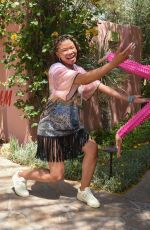 STORM REID at H&M Hotel Poolside Soiree in Indian Wells 04/16/2022