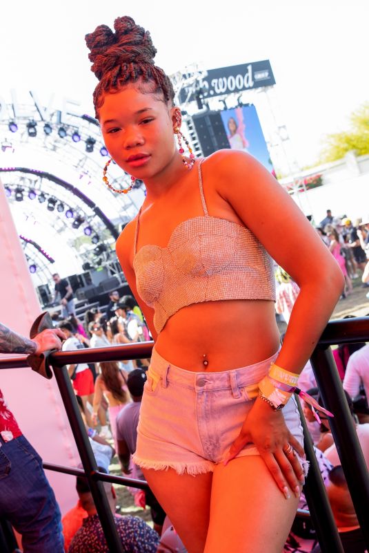 STORM REID at Revolve x H.Wood Group Present Revolve Festival in La Quinta 04/17/2022