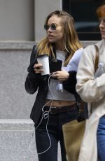 SUKI WATERHOUSE and RILEY KEOUGH Heading to the Set of Daisy Jones & The Six in New Orleans 04/12/2022