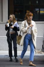 SUKI WATERHOUSE and RILEY KEOUGH Heading to the Set of Daisy Jones & The Six in New Orleans 04/12/2022