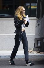 SUKI WATERHOUSE and RILEY KEOUGH Heading to the Set of Daisy Jones & The Six in New Orleans 04/12/2022
