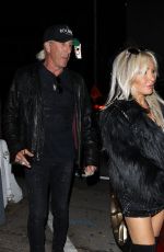 SUZETTE and Dee SNIDER Leaves Gracias Madre in West Hollywood 04/19/2022