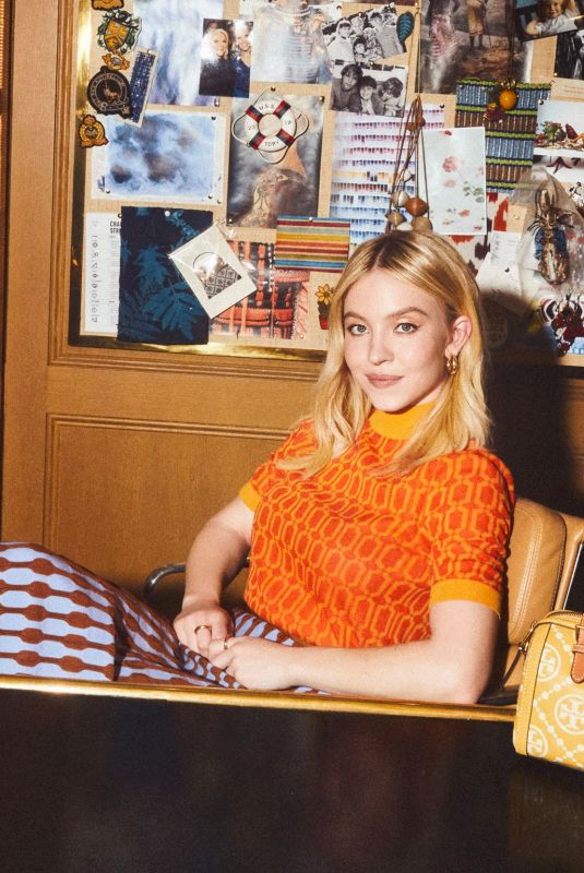SYDNEY SWEENEY for Tory Burch Fall 2022 Campaign