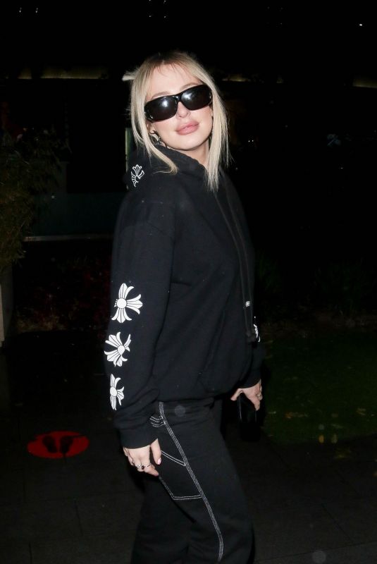 TANA MONGEAU Out for Dinner in West Hollywood 04/11/2022
