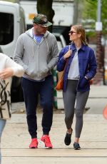 TAYLOR NEISEN and Liev Schreiber Out in New York 04/25/2022