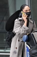 TESSA THOMPSON Arrives at JFK Airport in New York 04/25/2022
